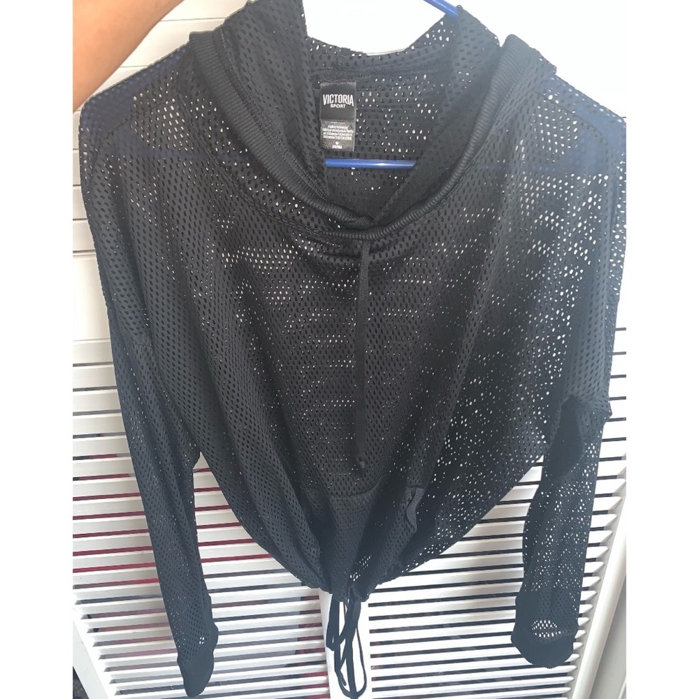 Victoria Sport Mesh Drawstring Hoodie